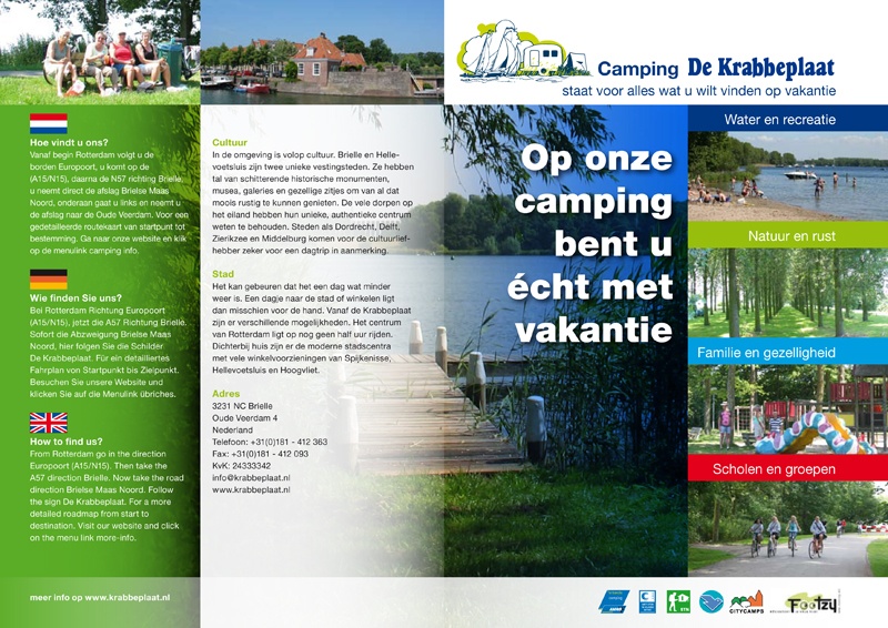 Folder Camping De Krabbeplaat