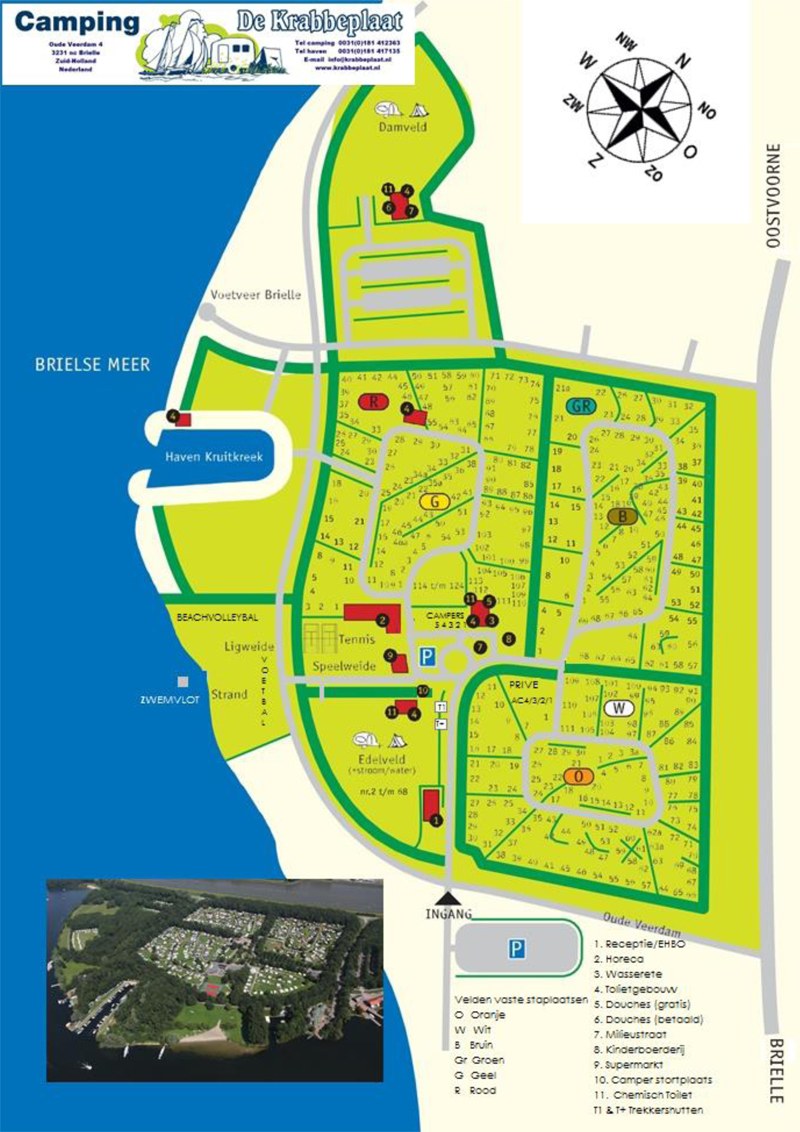 Camping De Krabbeplaat Plattegrond